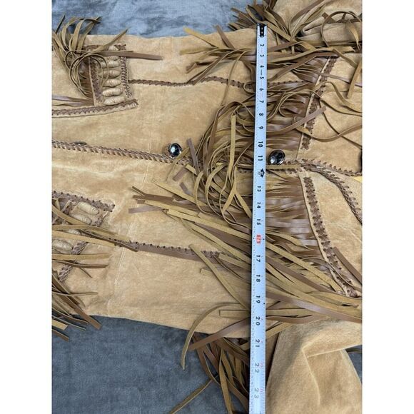 Scully Men’s Western Fringe Boar Suede Jacket w/ Beading sz 40 US - Picture 9 of 15